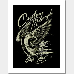 Custom Motorcycle 1993 Posters and Art